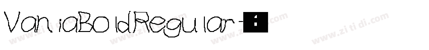 VaniaBold Regular字体转换